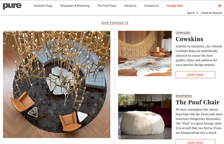 Vista del proyecto Pure Rugs